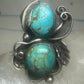 Navajo ring long turquoise size 5 sterling silver women girls
