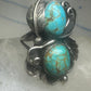 Navajo ring long turquoise size 5 sterling silver women girls
