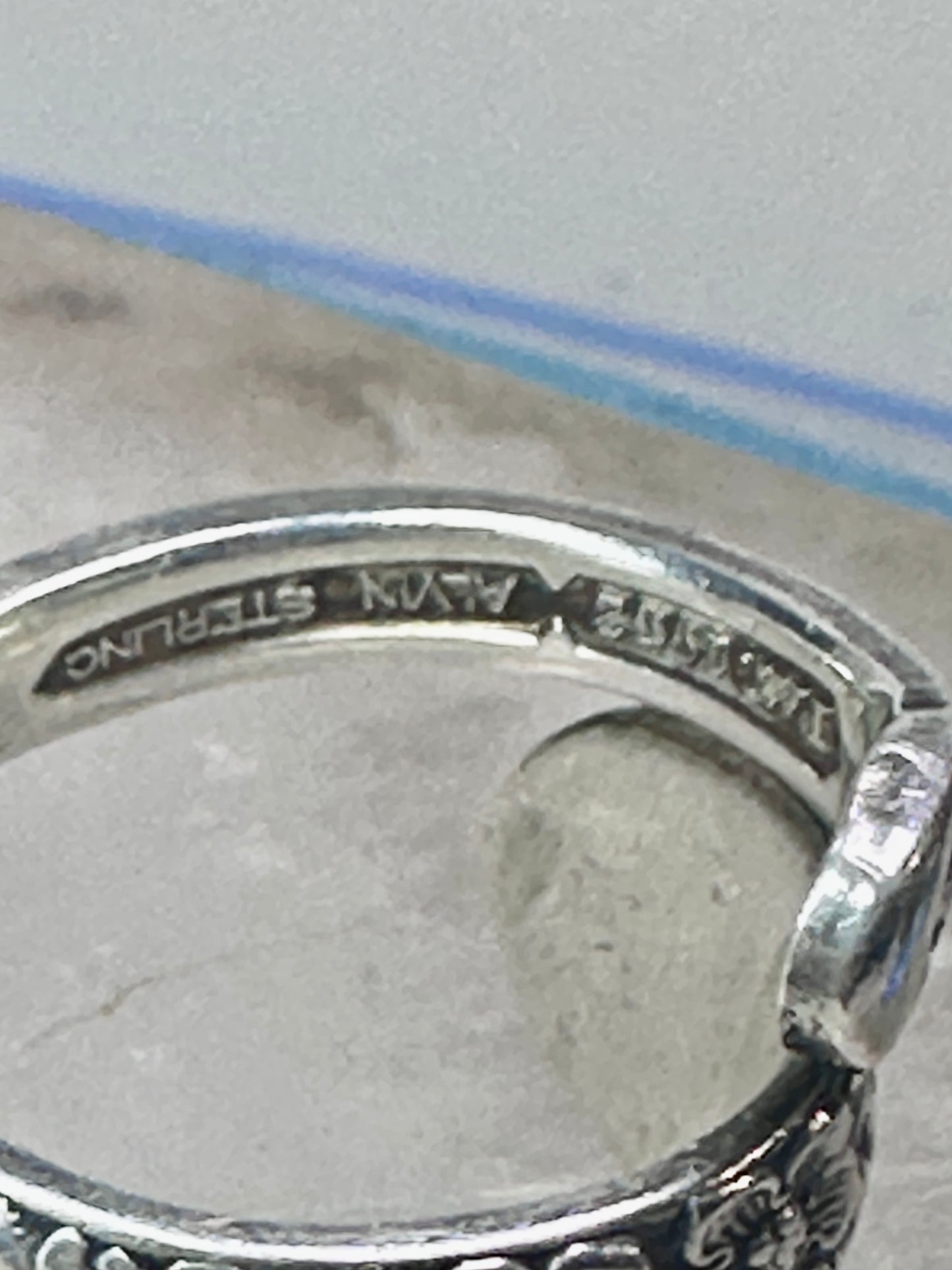 Floral Spoon ring flowers band size 5.50 sterling silver women girls&nbsp;
