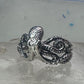 Octopus ring ocean band size 6.75 sterling silver women girls
