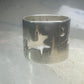 Horse ring celestial moon band cowgirl pinky size 4.75 sterling silver women girls