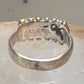 Zuni ring coral needlepoint petite point Size 7.75 sterling silver women Paloma