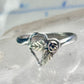 Black Hills Gold ring Double Heart band floral leaves size 5.75 sterling silver women girls