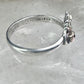 Black Hills Gold ring Double Heart band floral leaves size 5.75 sterling silver women girls