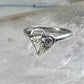 Black Hills Gold ring Double Heart band floral leaves size 5.75 sterling silver women girls