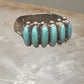 Zuni ring turquoise needlepoint petite point Size 6.5 sterling silver women Paloma