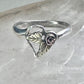 Black Hills Gold ring Double Heart band floral leaves size 5.75 sterling silver women girls