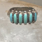 Zuni ring turquoise needlepoint petite point Size 6.5 sterling silver women Paloma