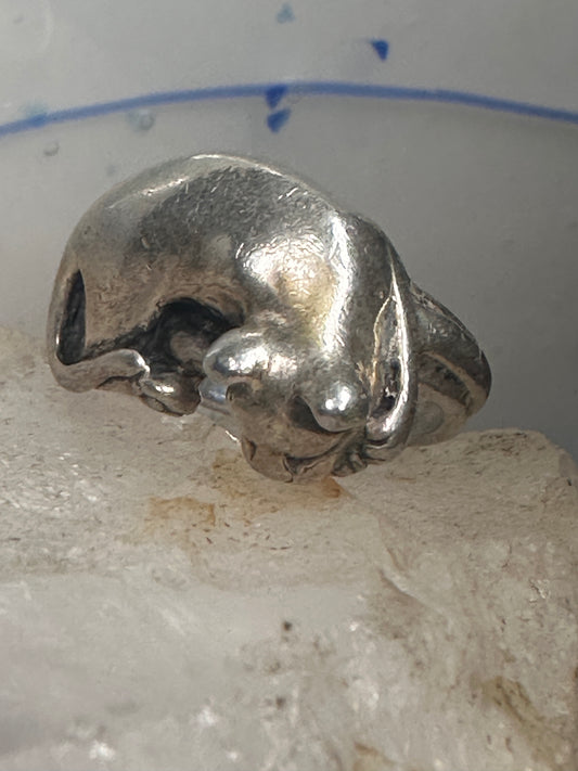 Cat ring James Yesberger band size 5 sterling silver women