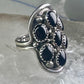 Navajo ring black Onyx saddle band size 6 sterling silver women