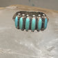 Zuni ring turquoise needlepoint petite point Size 6.5 sterling silver women Paloma