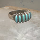 Zuni ring turquoise needlepoint petite point Size 6.5 sterling silver women Paloma