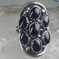 Navajo ring black Onyx saddle band size 6 sterling silver women
