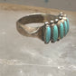 Zuni ring turquoise needlepoint petite point Size 6.5 sterling silver women Paloma