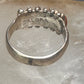 Zuni ring turquoise needlepoint petite point Size 6.5 sterling silver women Paloma