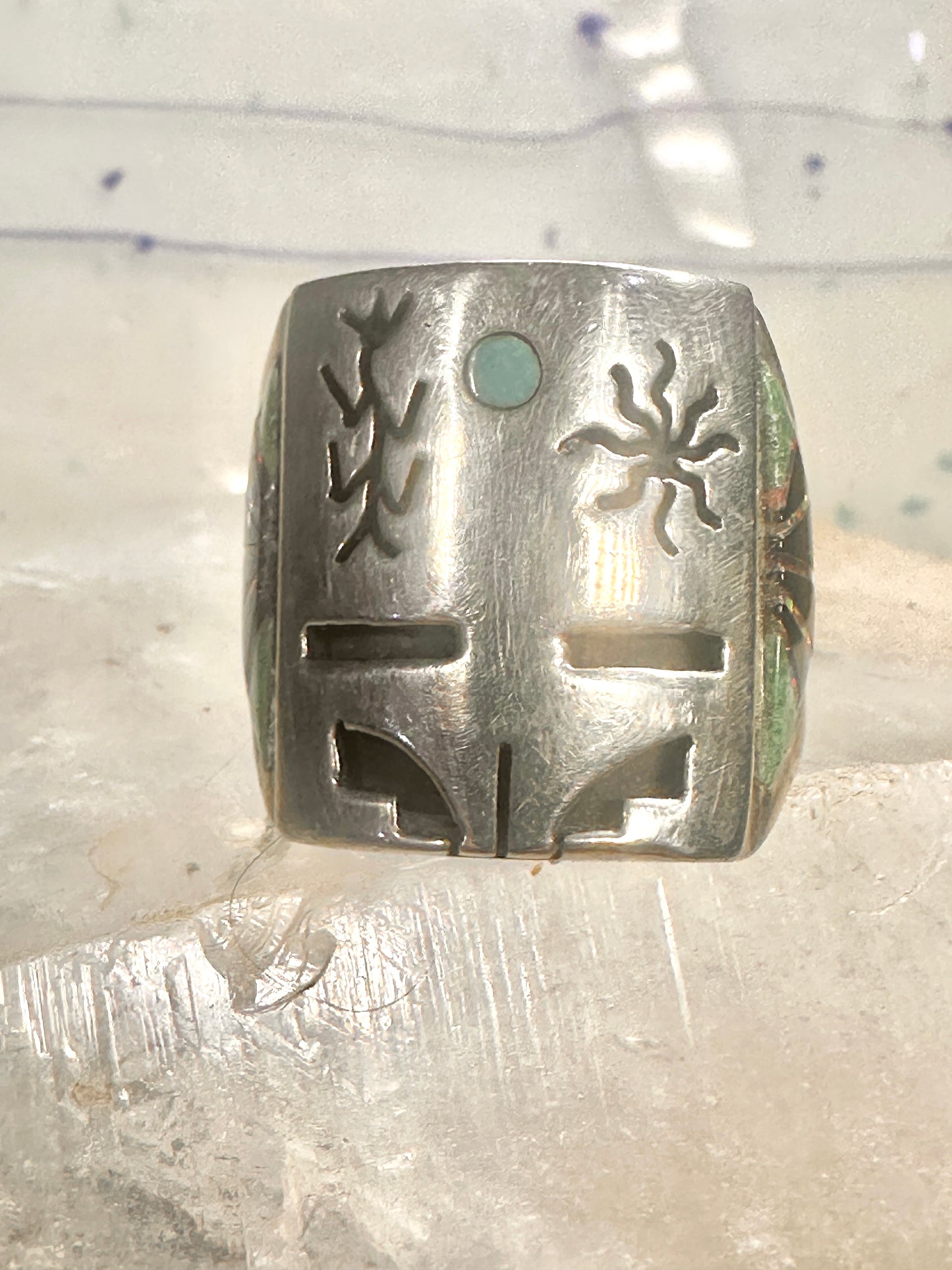 Fernando Benally ring size 8.25 Navajo sterling silver women men