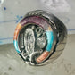 Navajo ring Horseshoe eagle turquoise spiny oyster size 11 sterling silver men