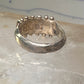 Zuni ring coral needlepoint petite point Size 6 sterling silver women Paloma
