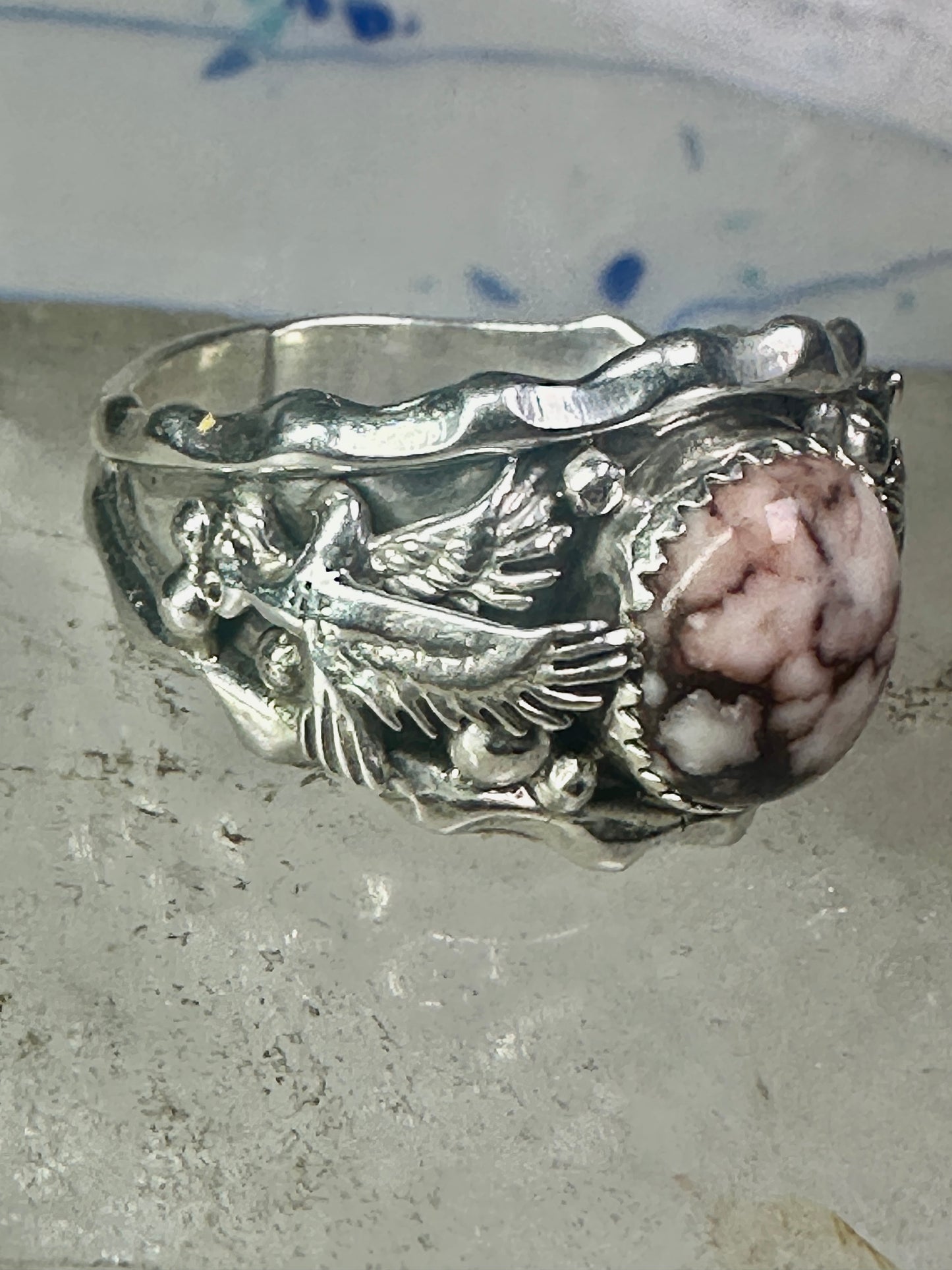 Navajo Eagle ring wildhorse turquoise size 14.50 sterling silver men