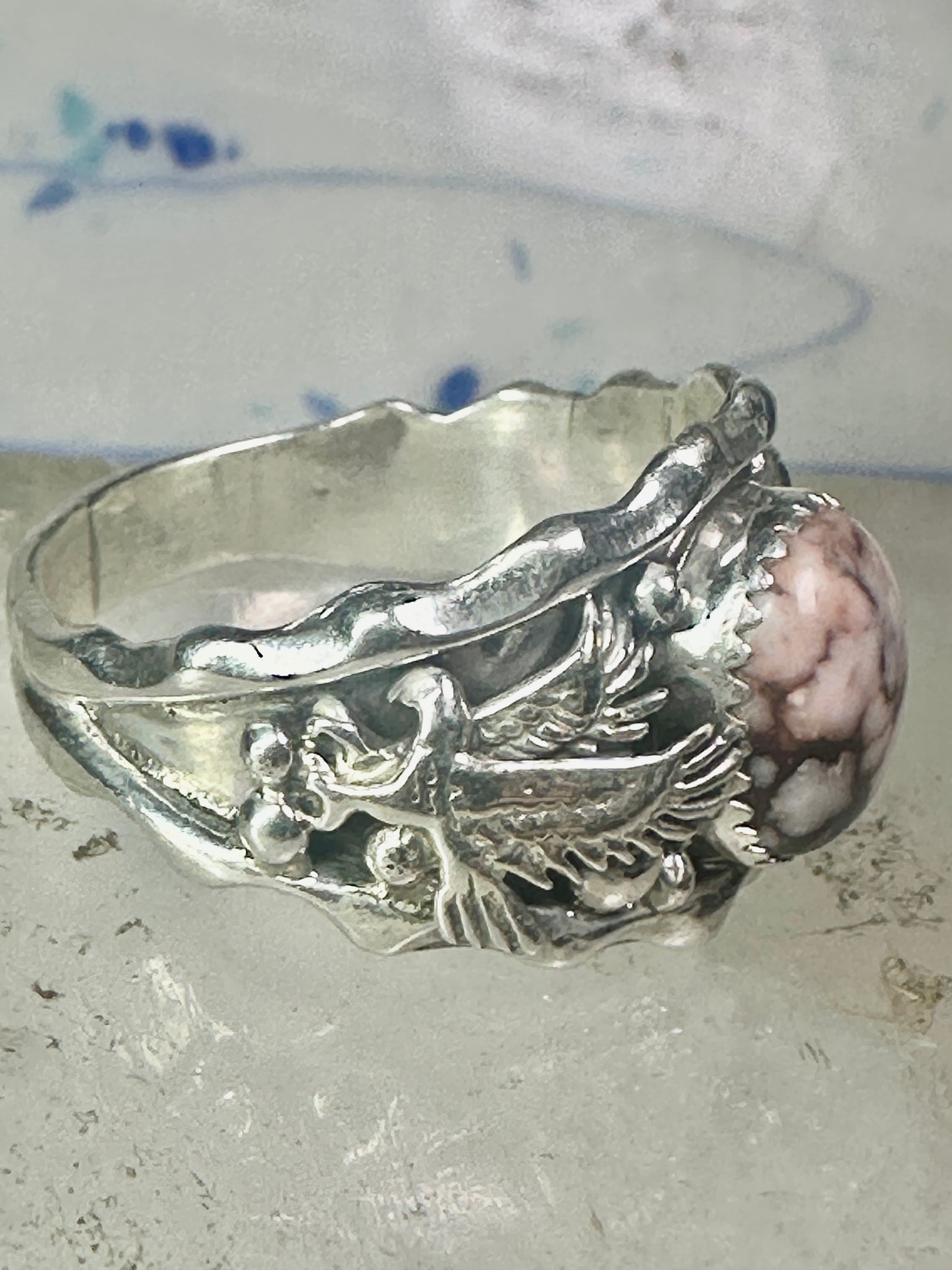 Navajo Eagle ring wildhorse turquoise size 14.50 sterling silver men