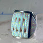 Southwest ring Lab Opal Cobblestone band size 10.75 sterling silver women men