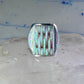 Southwest ring Lab Opal Cobblestone band size 10.75 sterling silver women men