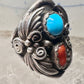 Navajo ring coral turquoise size 9.50 sterling silver women men