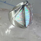 Southwest ring Lab Opal Cobblestone band size 10.75 sterling silver women men