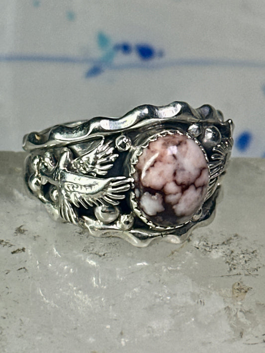 Navajo Eagle ring wildhorse turquoise size 14.50 sterling silver men