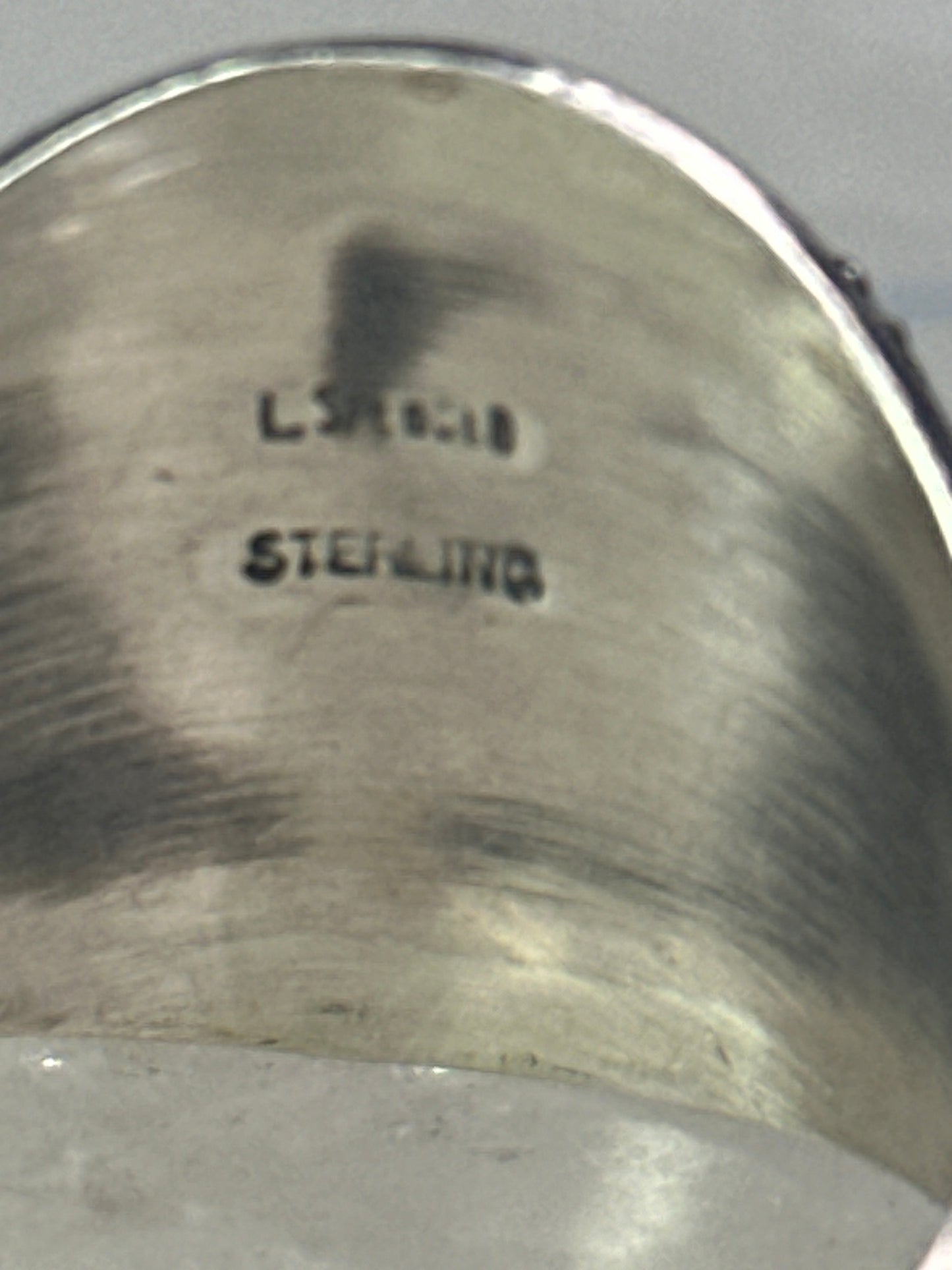 Navajo ring turquoise coral size 14.50 sterling silver men b