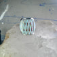 Southwest ring Lab Opal Cobblestone band size 10.75 sterling silver women men