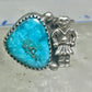 Navajo ring Mudman Kachina turquoise size 6 sterling silver women