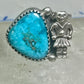 Navajo ring Mudman Kachina turquoise size 6 sterling silver women