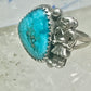 Navajo ring Mudman Kachina turquoise size 6 sterling silver women