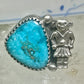 Navajo ring Mudman Kachina turquoise size 6 sterling silver women