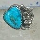 Navajo ring Mudman Kachina turquoise size 6 sterling silver women