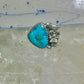 Navajo ring Mudman Kachina turquoise size 6 sterling silver women