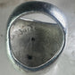 Horse ring Heavy Biker Horseshoe Cowgirl band size 5 sterling silver women