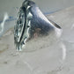 Horse ring Heavy Biker Horseshoe Cowgirl band size 5 sterling silver women