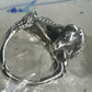 Unicorn ring horse band artisan size 4 sterling silver women