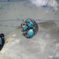 Navajo ring Turquoise Heavy Biker band size 11 sterling silver women men