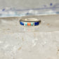 Vintage Carolyn Pollack Sterling Silver Multi Stone Inlay Southwestern Style Band Ring Size 5.75 3.8g 925