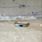 Vintage Carolyn Pollack Sterling Silver Multi Stone Mountain Inlay Southwestern Style Band Ring AS IS Size 5.75 3.2g 925