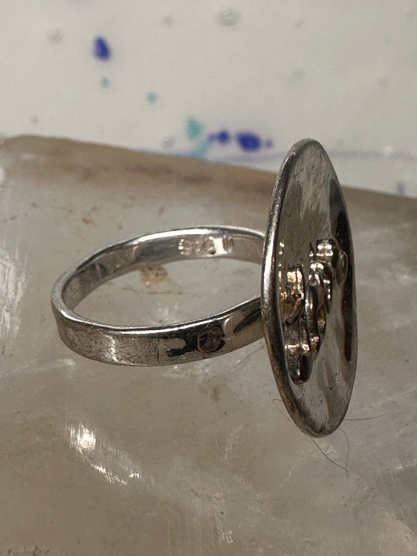 Love ring love word valentine band size 4 sterling silver women pinky girls