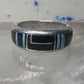 Onyx lab opal ring southwest band size 6.50 women girls