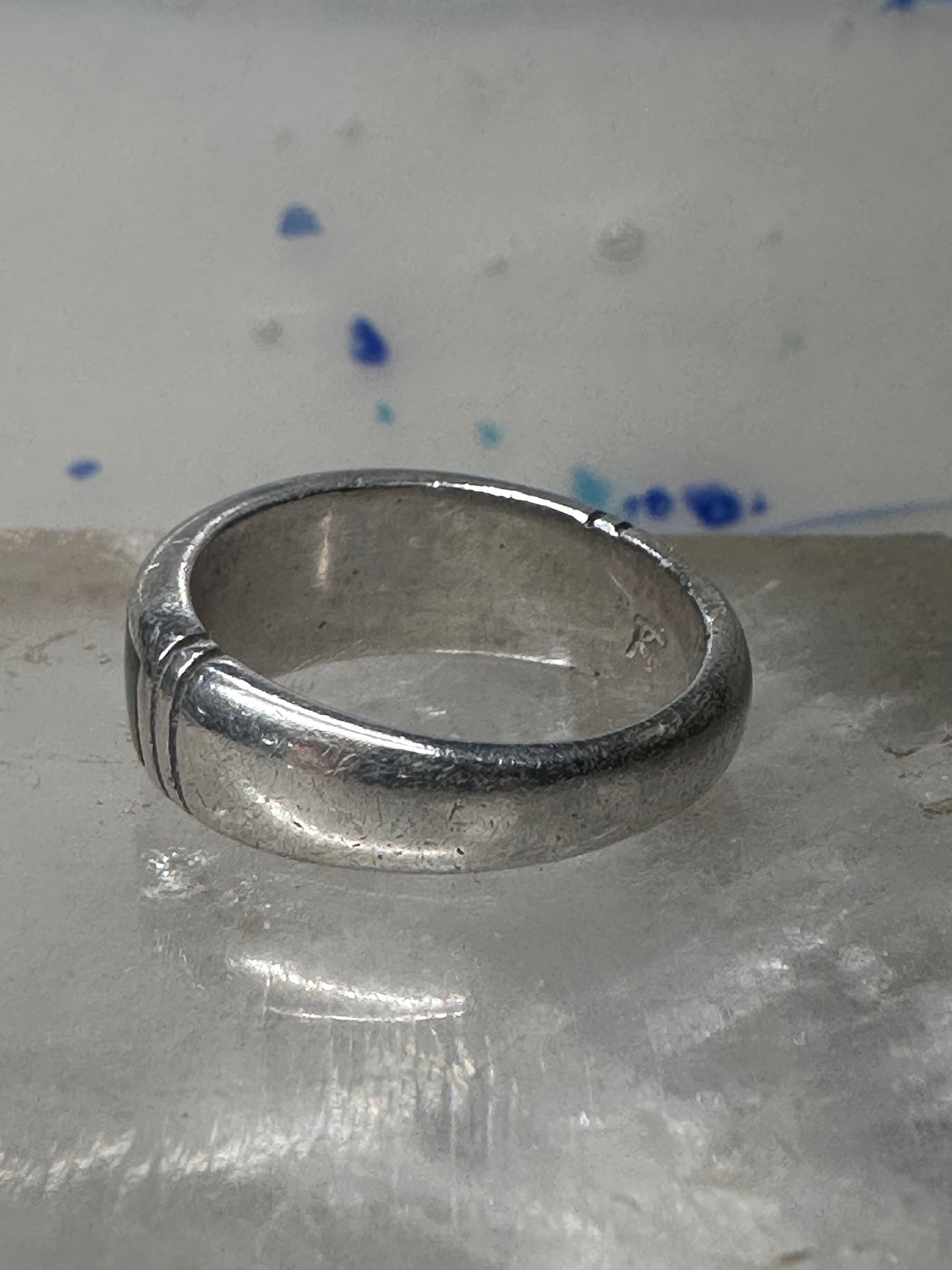 Onyx lab opal ring southwest band size 6.50 women girls