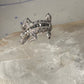 Alligator ring crocodile marcasite band size 8.75 sterling silver women