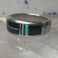 Onyx lab opal ring southwest band size 6.50 women girls