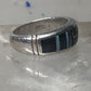 Onyx lab opal ring southwest band size 6.50 women girls