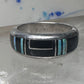 Onyx lab opal ring southwest band size 6.50 women girls